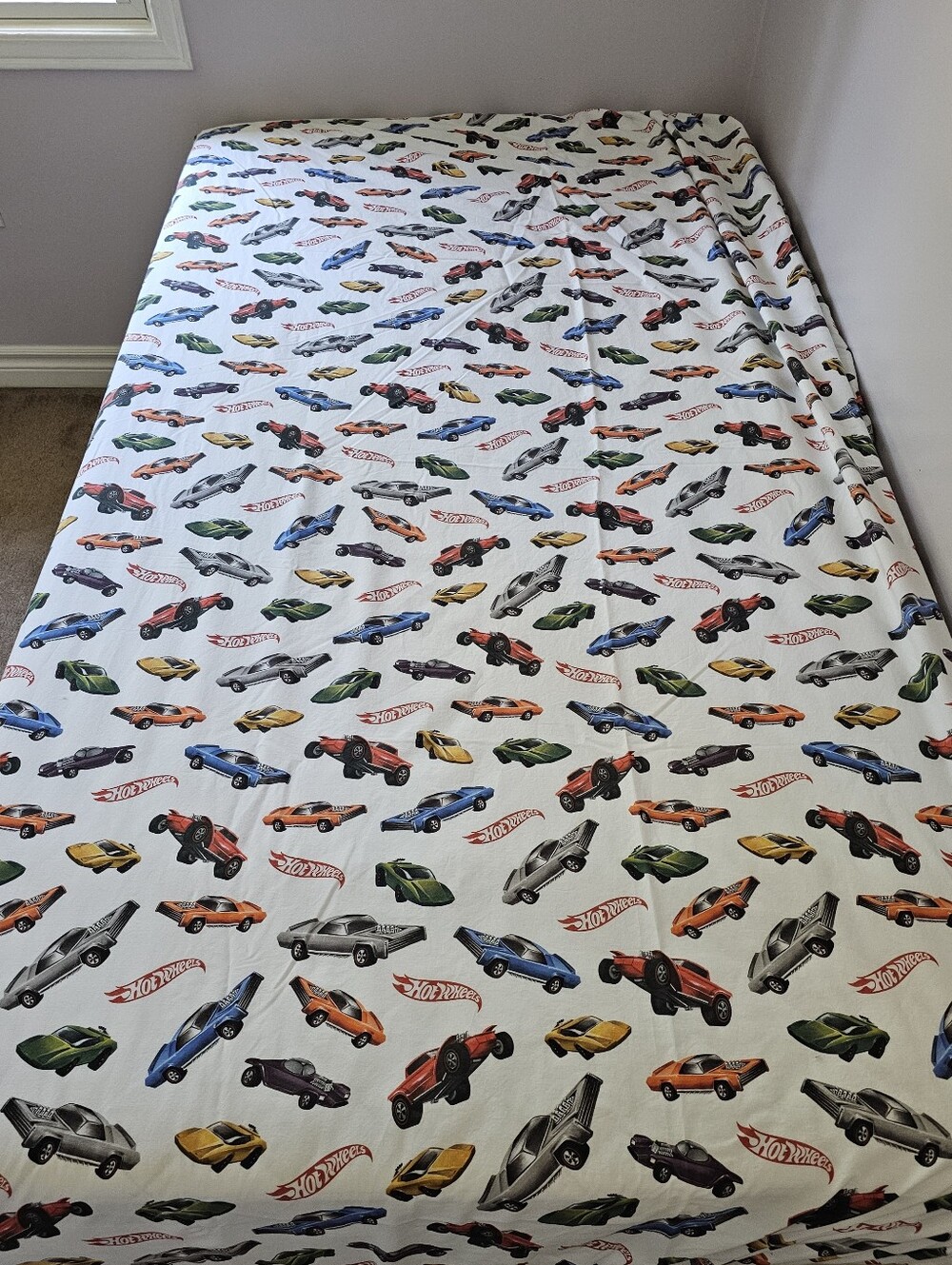 Pottery Barn Kids Hot Wheels Fitted Sheet, Full Size